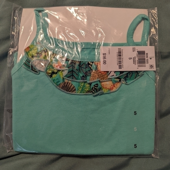 3 for $20 🎉 Epic Threads Little Girls Printed Ruffle Cami Tank - Picture 2 of 3